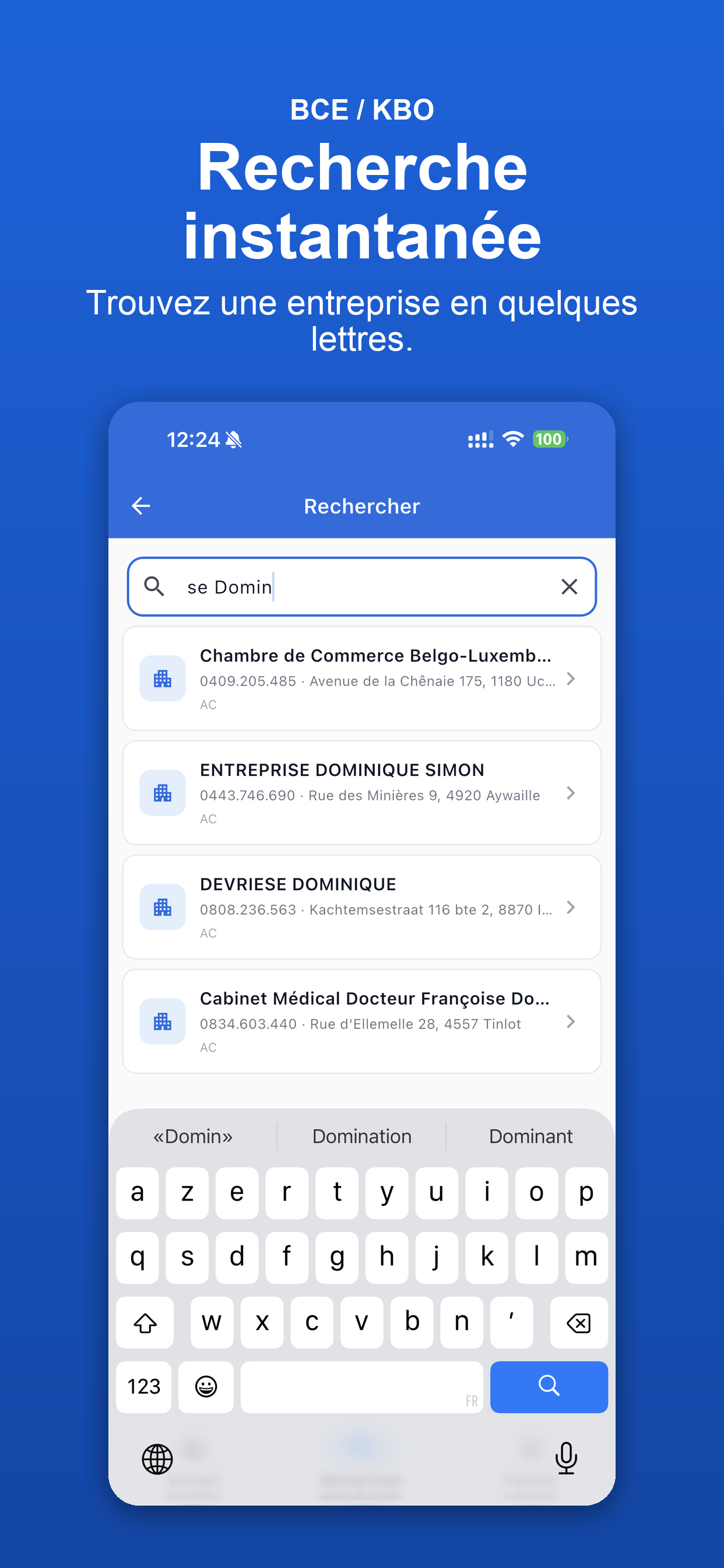 Gedetailleerd bedrijfsprofiel met alle KBO/BCE-informatie — Company Belgium BCE