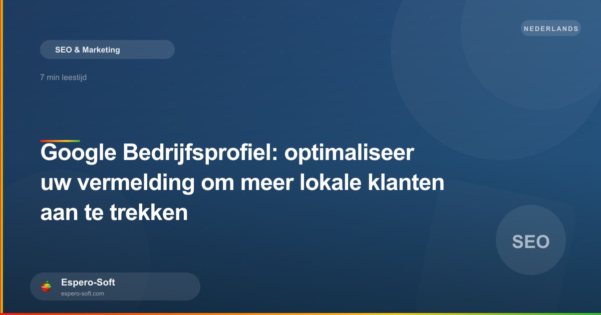 Geoptimaliseerd Google Bedrijfsprofiel weergegeven op een smartphone