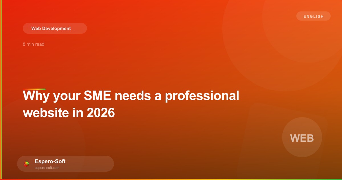 Computer screen displaying a modern professional website