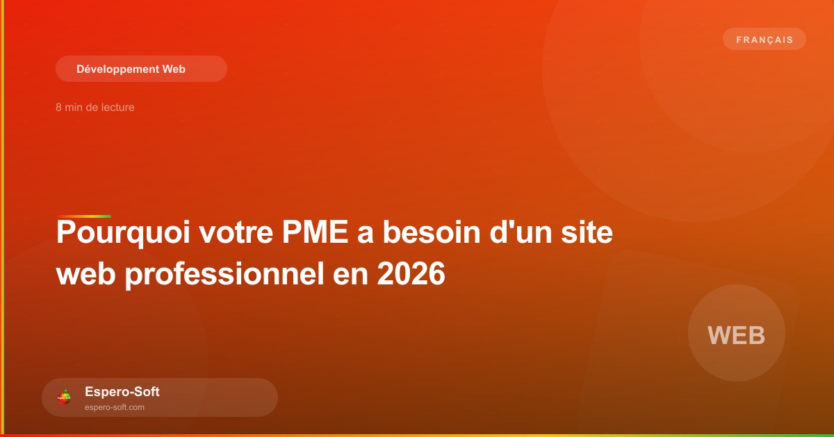 Écran d'ordinateur affichant un site web professionnel moderne