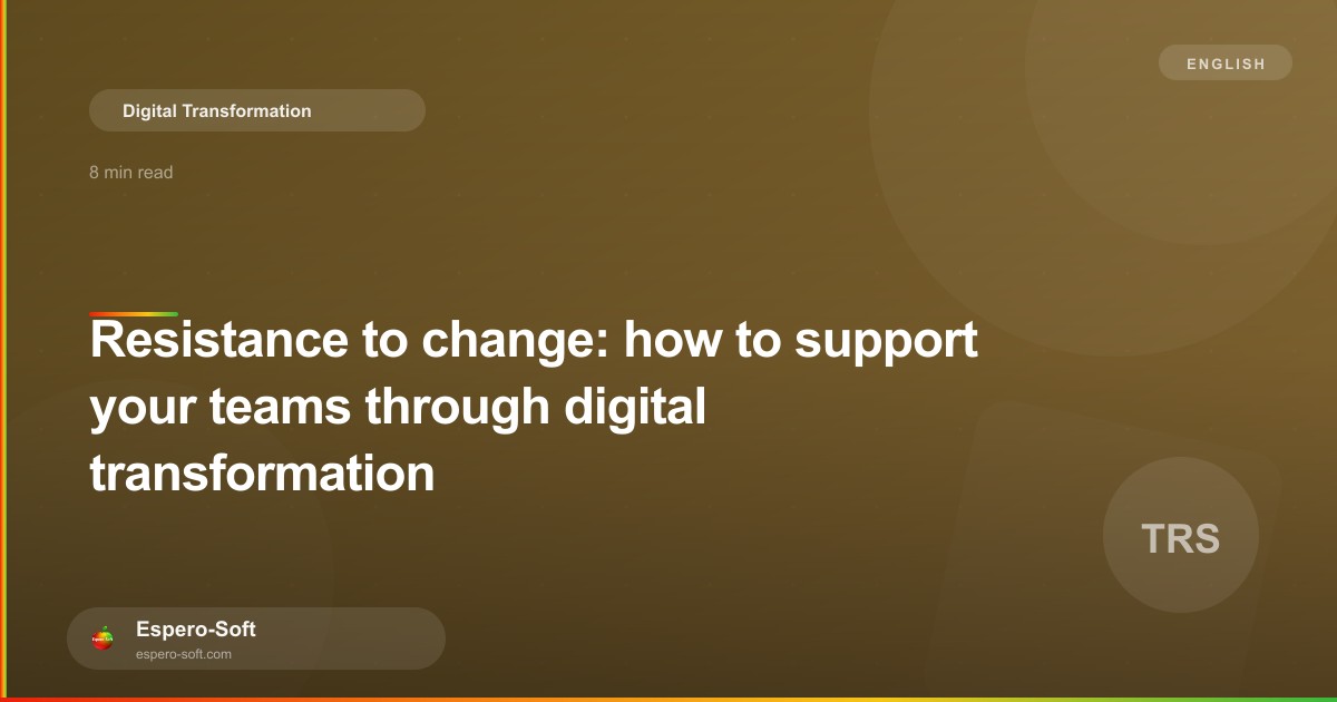 Team in a change management meeting for digital transformation