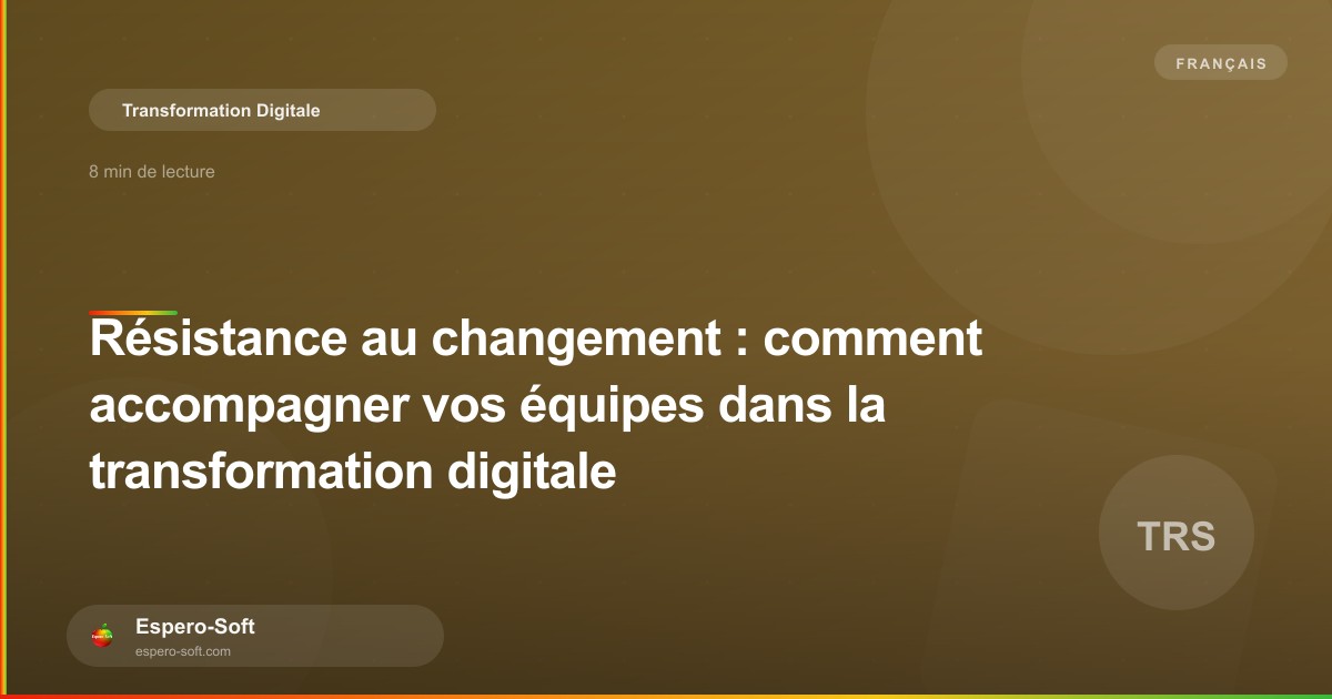 Équipe en réunion de conduite du changement pour la transformation digitale
